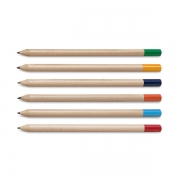  Creion din lemn cu capac colorat 8 x 175 mm.